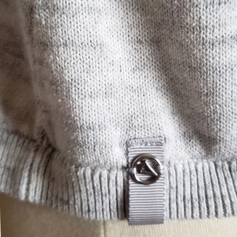 Lululemon Ivivva  Cardigan Gray Youth 14 Athleisure Open Front Womens Sweater